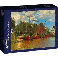 Bluebird Puzzle Puzzle, 1000 Teile: „Bluebird“ von Claude Monet – Boote in Zaandam, 1871