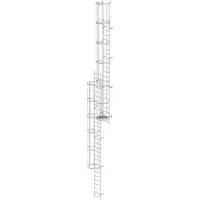 MUNK Günzburger Steigtechnik MUNK ortsfeste Steigleitern an maschinellen Anlagen Aluminium, 11,76m SH
