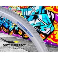 Dutch Perfect Reifen 28 x 1,40" / 40-622 mit Pannenschutz - Grau mit Reflexion