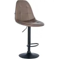 CLP Barhocker Elmore Kunstleder braun Material Gestell Metall matt schwarz