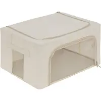 5 Five Aufbewahrungstasche für Bettdecken groß Five - Dressy+ - Beige - Zusammenklappbar