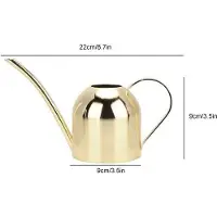 OEM Innengieter 500 ml aus Edelstahl mit langem Hahn – Für Zimmer- und Balkonpflanzen – Gold – Moderne Design