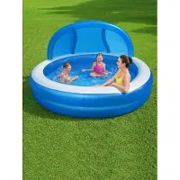 Bestway Runder Aufblasbarer Pool Mit 54337 Litern Und Sonnenschirm