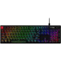 HyperX Alloy Origins PBT HX Rot – Mechanische Gaming-Tastatur, Volle Größe (100%), Kabelgebunden, USB, Mechanischer Switch, RGB-LED, Schwarz