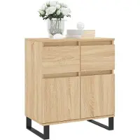 vidaXL Sideboard Sonoma-Eiche 60x35x70 cm Holzwerkstoff