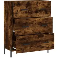 vidaXL Sideboard Räuchereiche 69,5x34x90 cm Holzwerkstoff