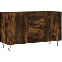 vidaXL Sideboard Räuchereiche 100x36x60 cm Holzwerkstoff