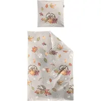 Irisette Feinbiber Bettwäsche Panda 8784 natur 135x200 cm + 80x80 cm