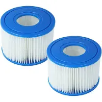VHBW 2x Filterkartusche Typ S1 Ersatz für Bestway FD2135 für Pool - Ersatzfilter Blau Weiß