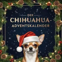 Sonstige Verlage Adventskalender mit Chihuahua-Motiven, 24 illustrierte Kapitel und Rezepte für weihnachtliche Hundekekse