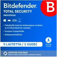Bitdefender Total Security | 5 Geräte | 1 Jahr