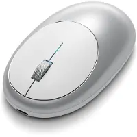 Satechi M1, Beidhändig, Optisch, Bluetooth, Silber