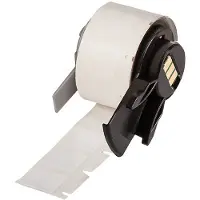 Brady M6-17-7351, Fälschungssicheres Vinyl, Weiss, satin, 25.40 x 12.70 mm, permanent (500 E.)