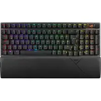 Asus ROG Strix Scope II 96 Wireless, Verkabelt & Kabellos, USB + RF Wireless + Bluetooth, Mechanischer Switch, QWERTZ, RGB-LED, Schwarz
