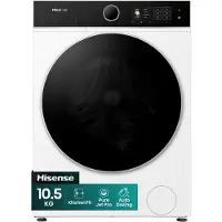 Hisense Freistehend Waschmaschine, 10.5 kg, 1400 U/min., Frontlader, 10,5 kg, B, 72 dB, 1400 RPM, A