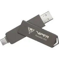 Patriot Memory PVP30, 1 TB, USB Type-A / USB Type-C, 3.2 Gen 2 (3.1 Gen 2), 1000 MB/s, 1 Gbit/s, Schwarz