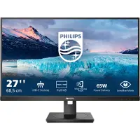 Philips S Line 273S1/00, 68,6 cm (27"), 1920 x 1080 Pixel, Full HD, LCD, 4 ms, Schwarz