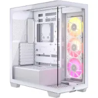 Corsair iCUE LINK 3500X RGB, Midi Tower, PC, Weiß, EATX, Stahl, Gehärtetes Glas, Gaming