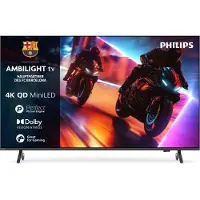 Philips Ambilight 55MLED910/12, 139,7 cm (55"), 3840 x 2160 Pixel, QD-Mini LED, Smart-TV, WLAN, Schwarz