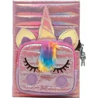 Stnux Einhorn-Tagebuch mit Tasche, rosa