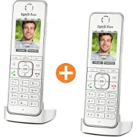 AVM FRITZ!Fon C6 DECT-Komforttelefon (hochwertiges Farbdisplay, HD-Telefonie, Internet-/Komfortdienste, Steuerung FRITZ!Box-Funktionen) weiß