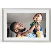 Aura Frames Photoframe - Carver Mat -Clay w/whitemat