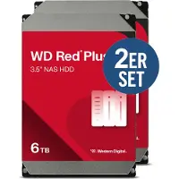 Western Digital Red Plus WD60EFPX Interne Festplatte 3,5" 6 TB Serial ATA III
