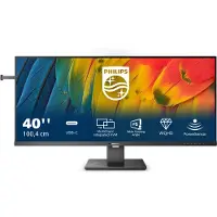 Philips 5000 series 40B1U5600/00, 101,6 cm (40"), 3440 x 1440 Pixel, Wide Quad HD, LCD, 4 ms, Schwarz