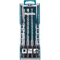 Makita SDS-PLUS-Bohrersatz (5 x 110 mm, 6 x 160 mm, 8 x 160 mm, 10 x 160 mm)