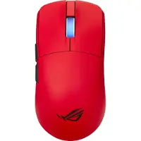 Asus ROG Harpe II Ace RED, rechts, Optisch, RF Wireless + Bluetooth + USB Type-A, 42000 DPI, Rot
