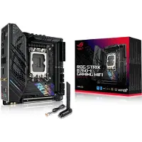 Asus ROG STRIX B760-I GAMING WIFI, Intel, LGA 1700, Intel Celeron, Intel Core i3, Intel Core i5, Intel Core i7, Intel Core i9,..., LGA 1700, DDR5-SDRAM, 96 GB