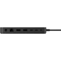 Microsoft Surface Thunderbolt 4 Dock, Thunderbolt 4, 3.5mm, RJ-45, Thunderbolt 4, USB 3.2 Gen 2 (3.1 Gen 2) Type-A, USB Typ-C, Kensington, Schwarz, 165 W, Rundkabel