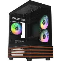 Thermaltake View 170 WS ARGB, Micro Tower, PC, Schwarz, micro ATX, Mini-ITX, SPCC, Gehärtetes Glas, Gaming
