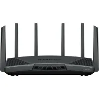 Synology RT6600ax Router WiFi6 1xWAN 3xGbE 1x2.5Gb, Wi-Fi 6E (802.11ax), Tri-Band (2,4 GHz / 5 GHz / 5 GHz), Ethernet/LAN, 3G, Schwarz, Tragbarer Router