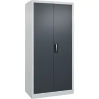 C+P CP-Möbel Werkzeugschrank 08921-00, aus Metall, grau/anthrazit, mit 4 Fachböden, abschließbar, 93 x 195 x 50 cm