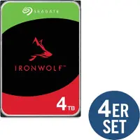 Seagate IronWolf ST4000VN006, 4 TB, 5400 RPM, 256 MB, 3.5", Serial ATA III