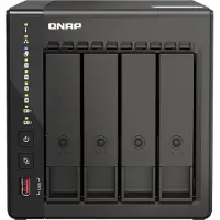 Qnap TS-453E, NAS, Tower, Intel Celeron, J6412, 8 GB, 0 TB