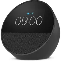 Amazon Echo Spot, Alexa, Sphärisch, Schwarz, 7,19 cm (2.83"), 320 x 240 Pixel, MediaTek