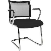 Contini Konferenzstuhl Freischwinger V20 schwarz