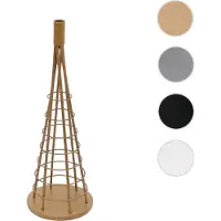 Mendler Deko-Baum HWC-O91, Weihnachtsbaum Schmuckbaum Weihnachtsdeko Christbaum zum Beschmücken, Metall 60cm goldfarben