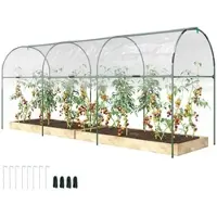 Outsunny Gewächshaus in Transparent 400L x 123B x 171H cm | Gr.: onesize