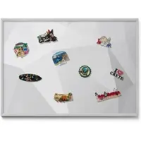 Tulup MAGNETTAFEL 100x70 cm Weißer Rahmen Regulares Ornamentmuster