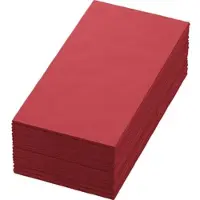 Duni Tissue-Serviette 40 x 40 cm rot 2-lagig, 1500 Stk/Krt (5 x 300 Stk)