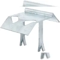 GAH Alberts Alberts 210946 Auflaufstütze, zum Einschlagen oder Einbetonieren, feuerverzinkt, 125 x 47 mm, 2er Set