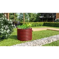Pergart Vitavia, Hochbeet "Terra 630", rubin, 63 cm, Modell "Rund"