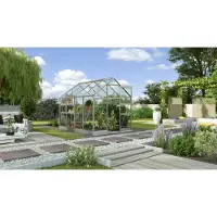 Pergart Vitavia, Aktionsangebot (inkl. 100 Euro Zubehör): Gewächshaus "Eris" 5000, alu eloxiert, 5,0 m², 3 mm ESG