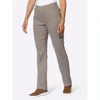 Witt Weiden Stretch-Hose in schoko-ecru-gemustert | Gr.: 21