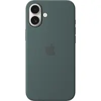 Apple Original iPhone 16 Plus Hülle - Silikon - Backcover/Soft Case - Grün