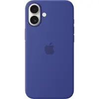 Apple Original iPhone 16 Plus Hülle - Silikon - Backcover/Soft Case - Blau