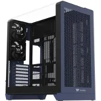 Thermaltake CA-11F-00MNWN-00, Midi Tower, PC, Blau, ATX, micro ATX, Mini-ITX, SPCC, Gehärtetes Glas, Multi
